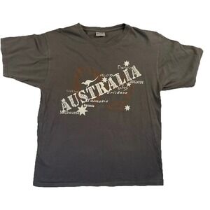 Australia's Major Cities Gray Size XL‎ T Shirt Perth Darwin Brisbane Melbourne
